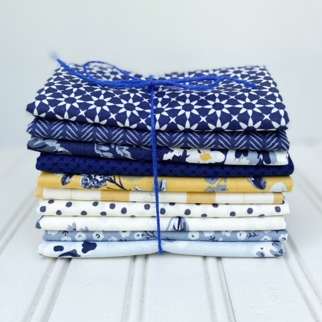 Mini Fat Quarter Bundle by My Mind&#39;s Eye for Riley Blake Designs Gingham Foundry Line (8 Fat Quarters)