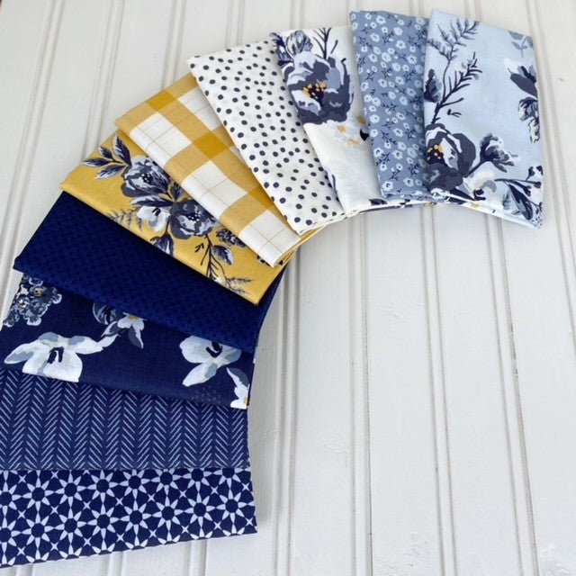 Mini Fat Quarter Bundle by My Mind&#39;s Eye for Riley Blake Designs Gingham Foundry Line (8 Fat Quarters)