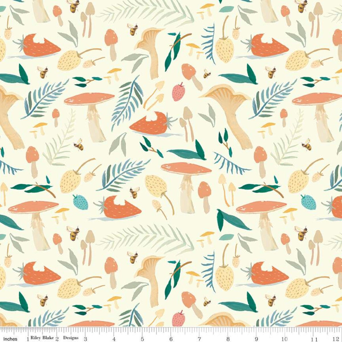 Toadstools Cream by Emily Winfield Martin for Riley Blake Designs Dream World Line