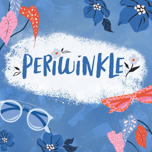 Periwinkles Everlasting by Art Gallery Fabrics Periwinkle Line