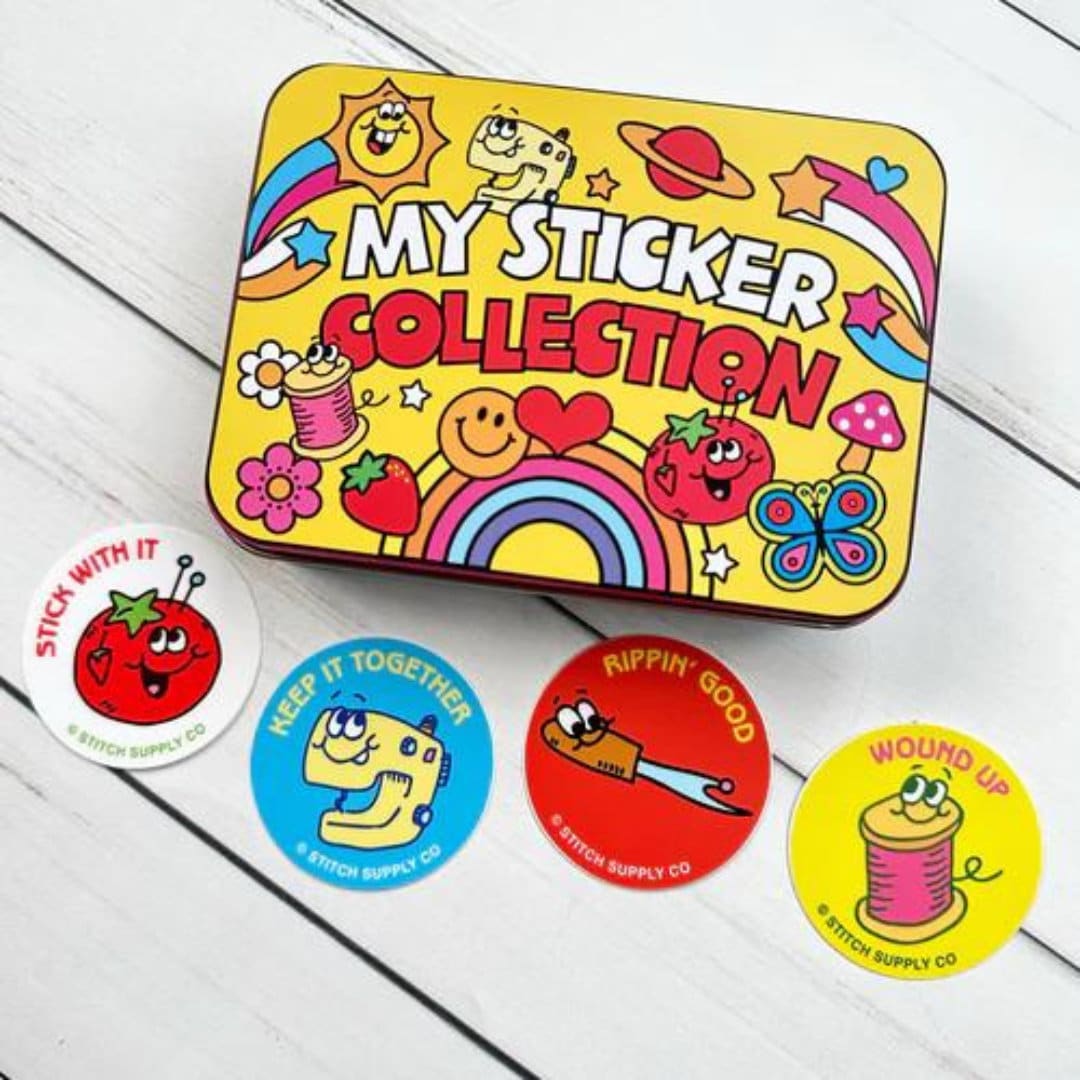Sewing Sticker Tin and Stickers by Stitch Supply Co.