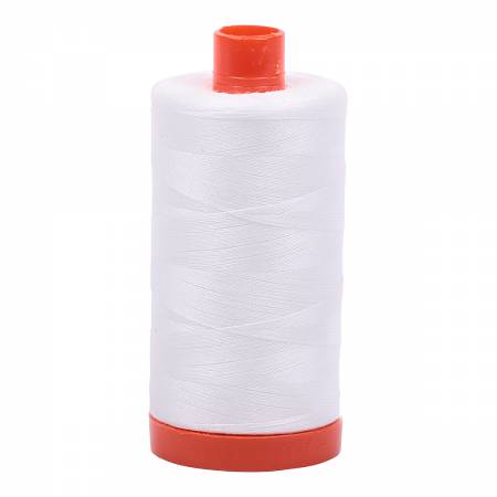 Aurifil Mako Cotton Thread 50wt Natural White 2021