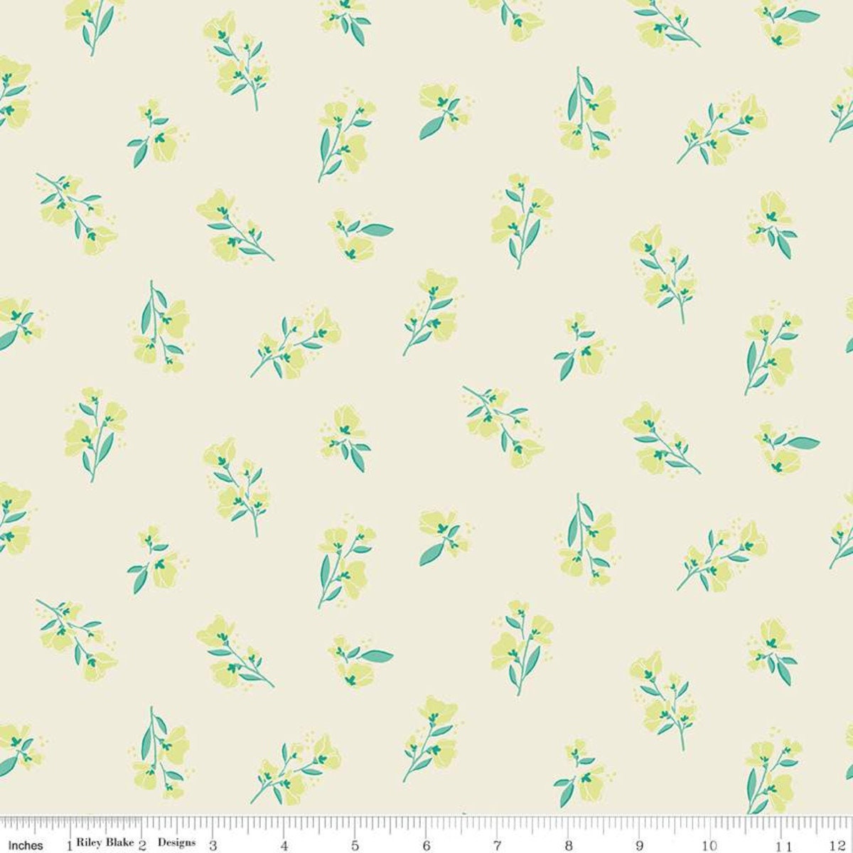 Blossom Cream by Katherine Lenius for Riley Blake Designs Midsummer Meadow Line