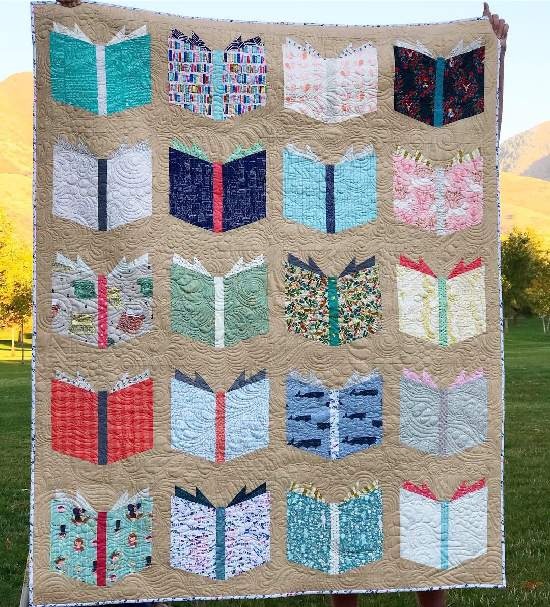 Book Nerd Quilt Pattern by Angela Pingel (Physical Copy)