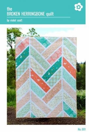 The Broken Herringbone Quilt by Violet Craft  (Physical Copy)