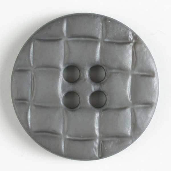 Dill Buttons USA 45MM Round Grey Quilted Button