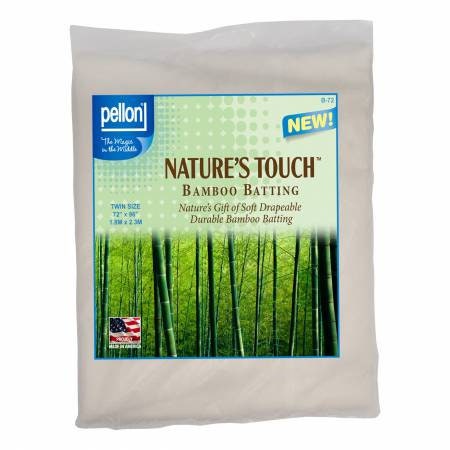 Pellon Natures Touch Bamboo Blend Batting w/Scrim Twin-Sized 72in x 90in