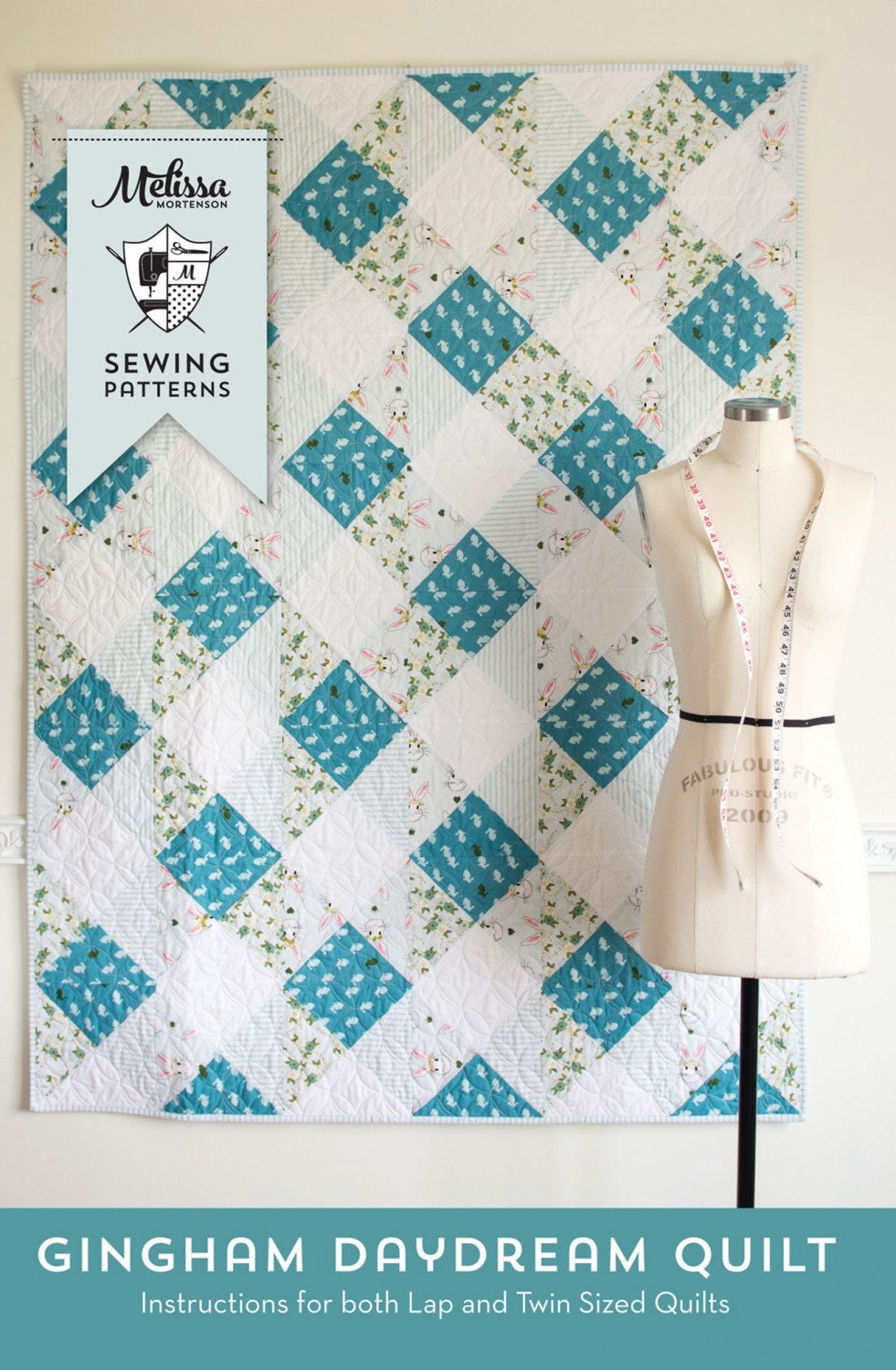 Gingham Daydream Quilt Pattern by Melissa Mortenson for The Polka Dot Chair (Physical Copy)