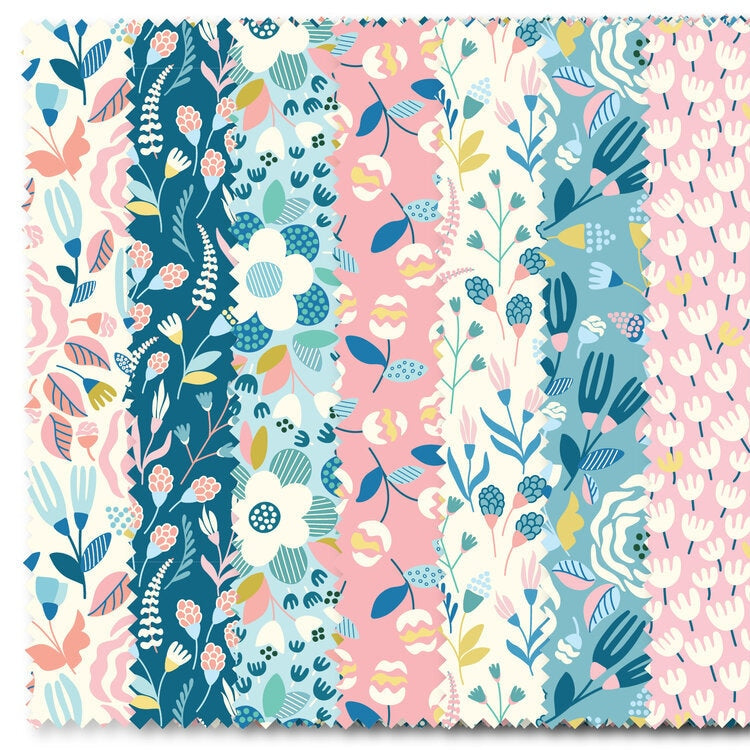 White Blooms by Maria Vashchuk for Felicity Fabrics Rose Garden Line