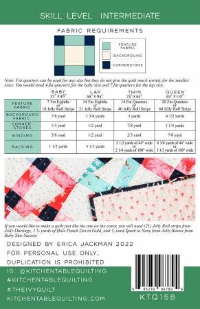 The Ivy Quilt Pattern by Kitchen Table Quilting (Physical Copy)