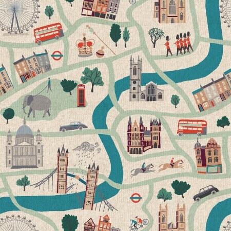 London Town Natural Unbleached Canvas by Cotton and Steel