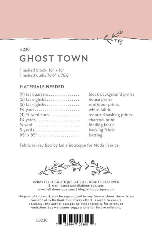 Ghost Town Quilt Pattern by Lella Boutique (Physical Copy)