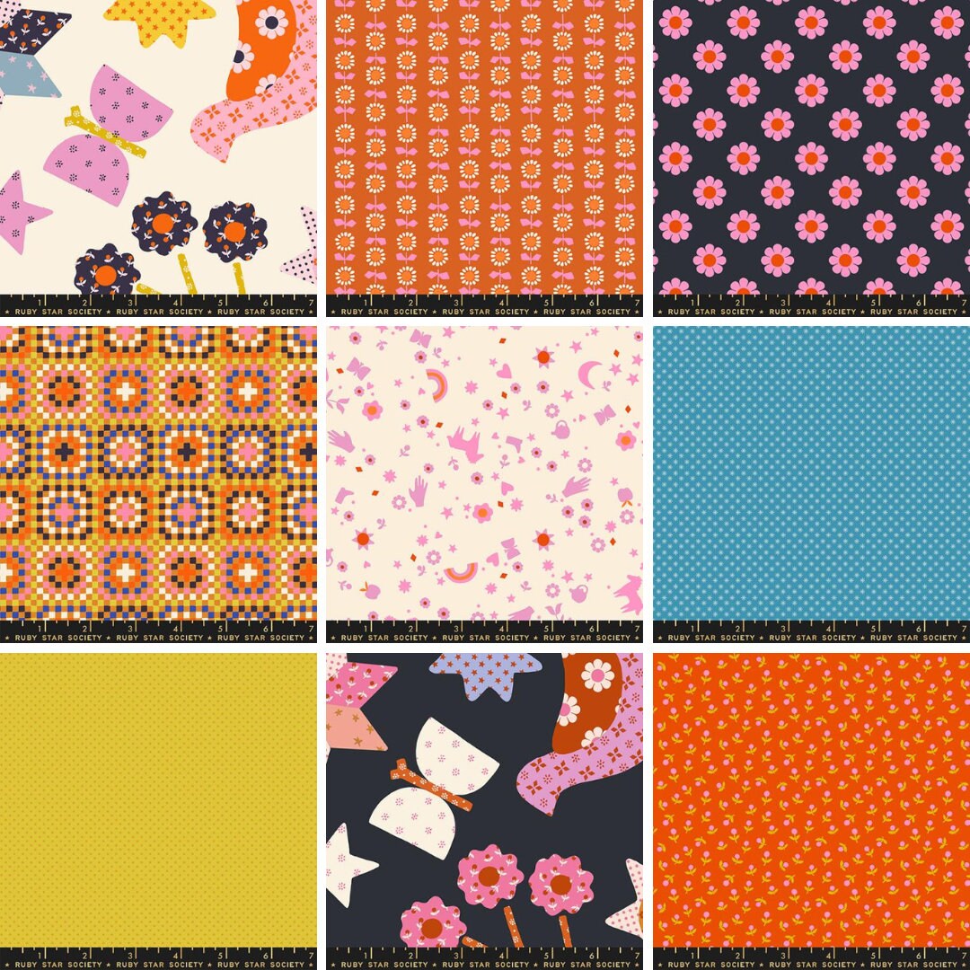 Fat Quarter Bundle by Ruby Star Society Meadow Star Line by Alexia Marcelle Abegg (26 fat quarters)