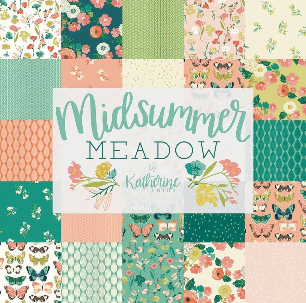 Blossom Salmon by Katherine Lenius for Riley Blake Designs Midsummer Meadow Line