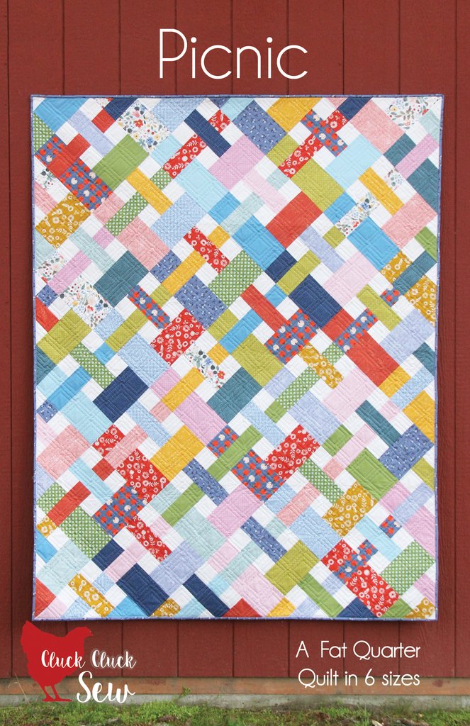 Cluck Cluck Sew Picnic Quilt Pattern (Physical Copy)