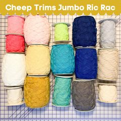 Trim Trends Red Jumbo Ric Rac (1 3/8 Poly) TRIM001