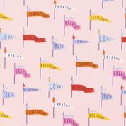 Pennant Power Pink Cloud 9 Fabrics Universal Love Line